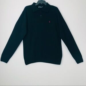 Polo Ralph Lauren Black Label Men’s 100% Cashmere Button Up Collar Cardigan XXL